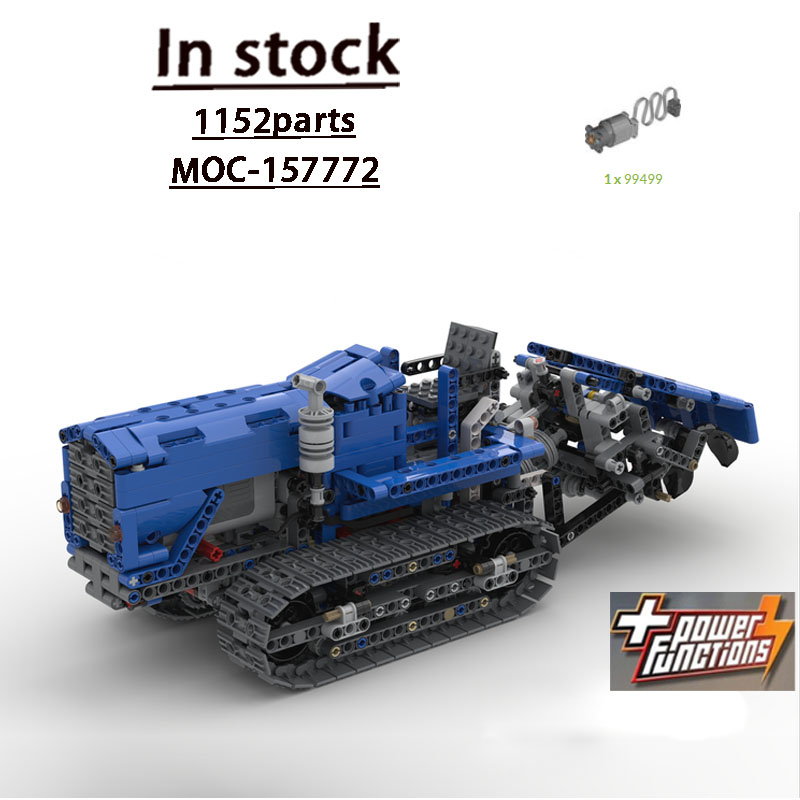 Urban Farming Is - MOC-157772 รถแทรกเตอร์ตีนตะขาบสำหรับการเกษตรในเมือง ชุดตัวต่อ 1155 ชิ้น ของเล่นเด็กผู้ชาย