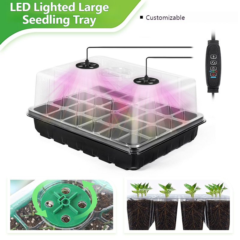 ชุดถาดเพาะเมล็ด 24/48 ช่อง พร้ - Dome Propagation Kit บทวิจารณ์และราคา
