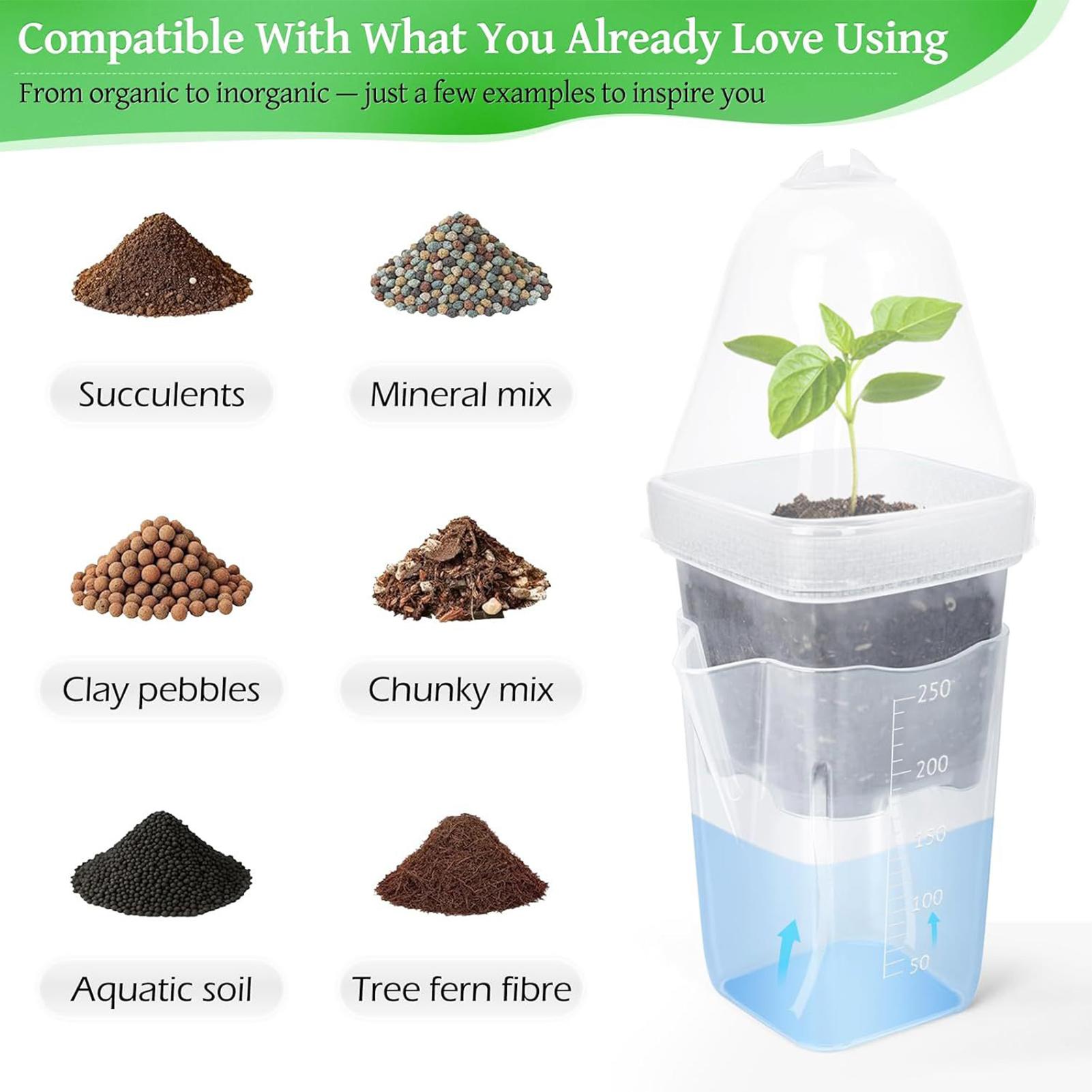 กระถางปลูกต้นไม้แบบรดน้ำเองได้ - Dome Propagation Kit บทวิจารณ์และราคา